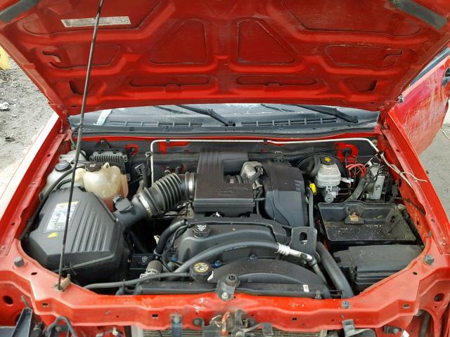 1GCDT136258138131 - 2005 CHEVROLET COLORADO RED photo 7