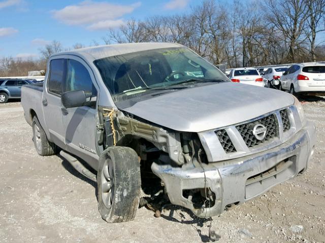 1N6AA0EJ5CN309213 - 2012 NISSAN TITAN S SILVER photo 1