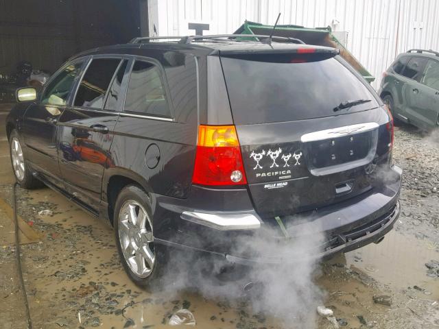 2A8GM78X87R110123 - 2007 CHRYSLER PACIFICA L BLACK photo 3