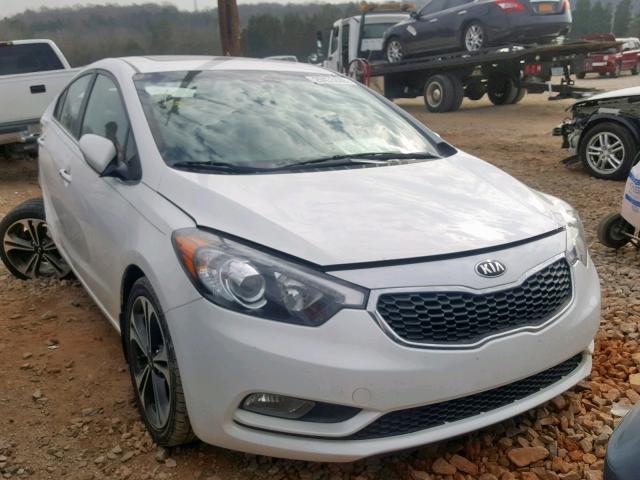 KNAFZ4A87F5332828 - 2015 KIA FORTE EX WHITE photo 1