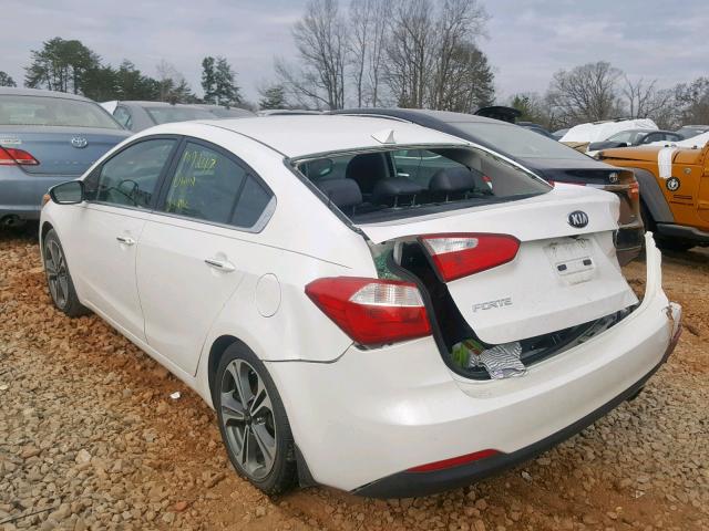 KNAFZ4A87F5332828 - 2015 KIA FORTE EX WHITE photo 3