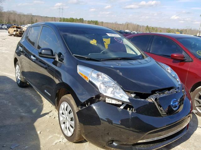 1N4AZ0CP7FC319217 - 2015 NISSAN LEAF S BLACK photo 1