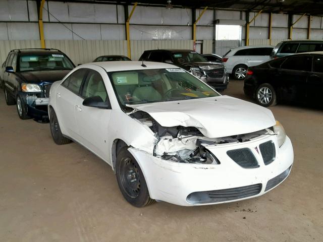 1G2ZF57B184124507 - 2008 PONTIAC G6 VALUE L WHITE photo 1