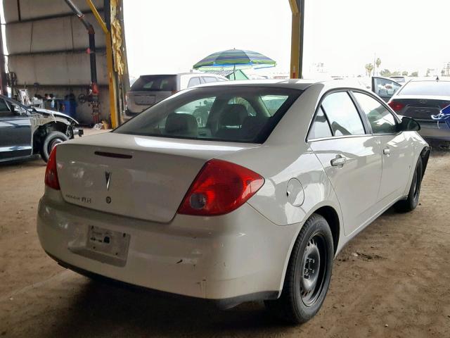 1G2ZF57B184124507 - 2008 PONTIAC G6 VALUE L WHITE photo 4