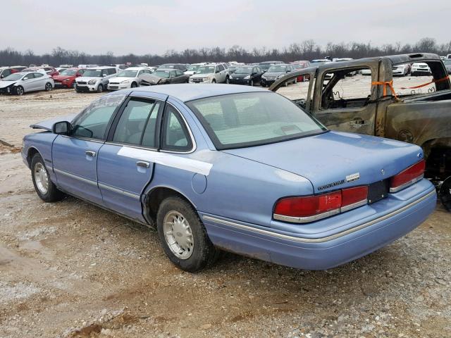 2FALP74W7SX113938 - 1995 FORD CROWN VICT BLUE photo 3