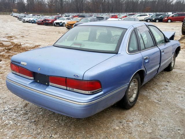 2FALP74W7SX113938 - 1995 FORD CROWN VICT BLUE photo 4