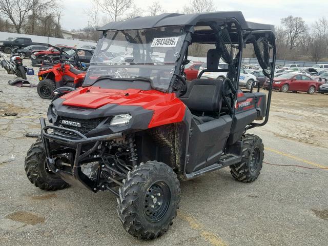 1HFVE0264J4401043 - 2018 HONDA SXS700 M4 RED photo 2