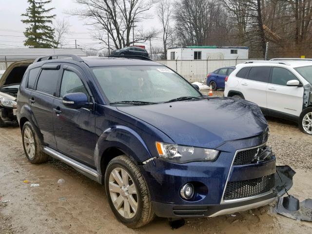 JA4AS3AW8BU019307 - 2011 MITSUBISHI OUTLANDER BLUE photo 1