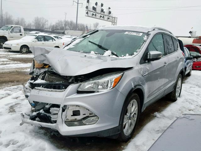 1FMCU0J90EUD67166 - 2014 FORD ESCAPE TIT SILVER photo 2