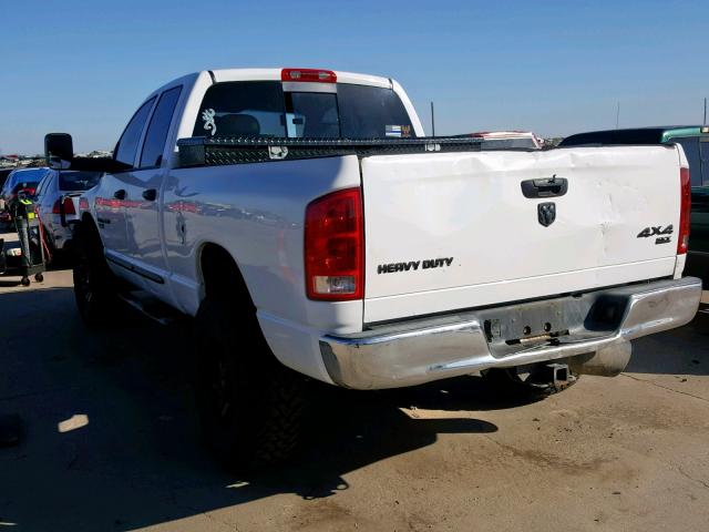 3D7KS28C06G123370 - 2006 DODGE RAM 2500 S WHITE photo 3