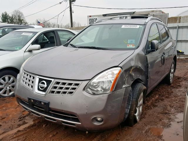 JN8AS5MV8AW609857 - 2010 NISSAN ROGUE S GRAY photo 2