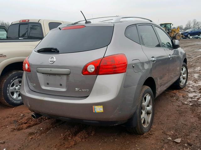 JN8AS5MV8AW609857 - 2010 NISSAN ROGUE S GRAY photo 4