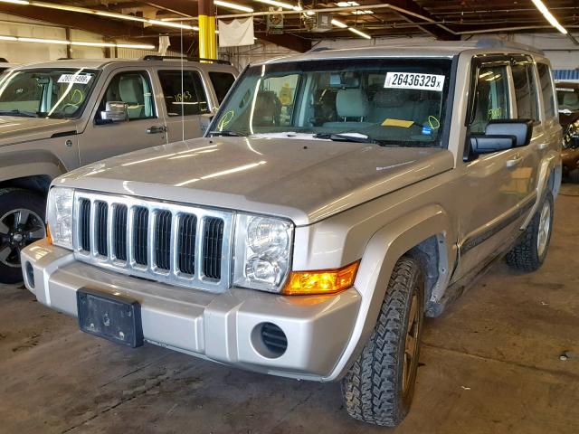 1J8HG48K78C166563 - 2008 JEEP COMMANDER SILVER photo 2