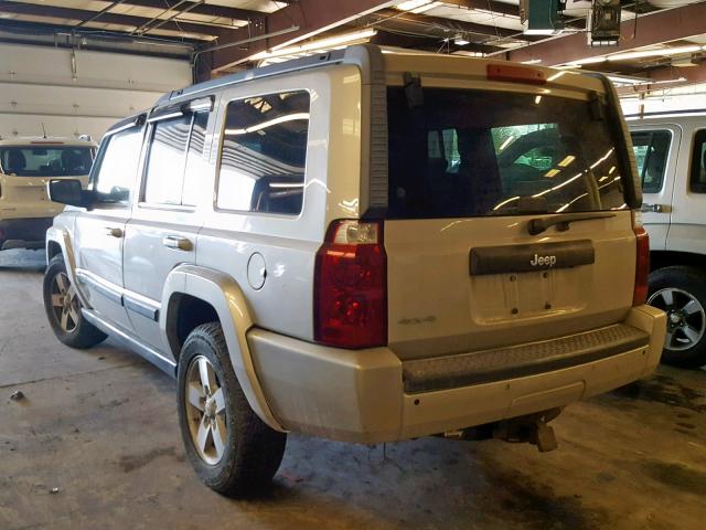 1J8HG48K78C166563 - 2008 JEEP COMMANDER SILVER photo 3
