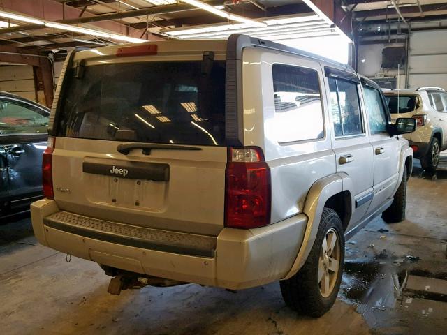 1J8HG48K78C166563 - 2008 JEEP COMMANDER SILVER photo 4