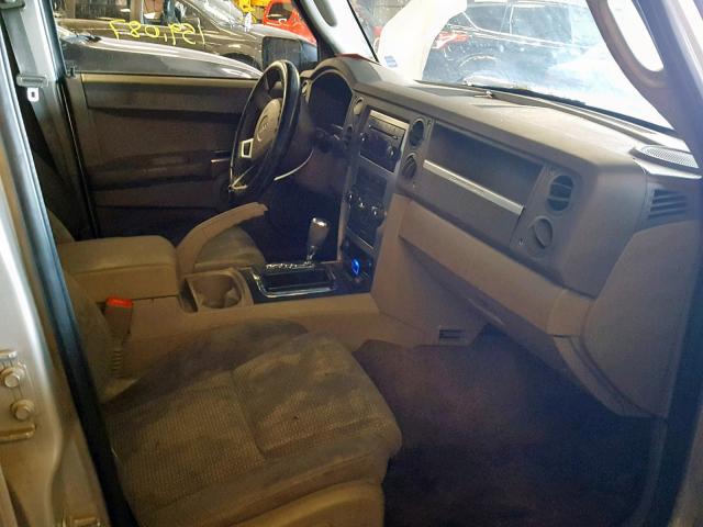 1J8HG48K78C166563 - 2008 JEEP COMMANDER SILVER photo 5