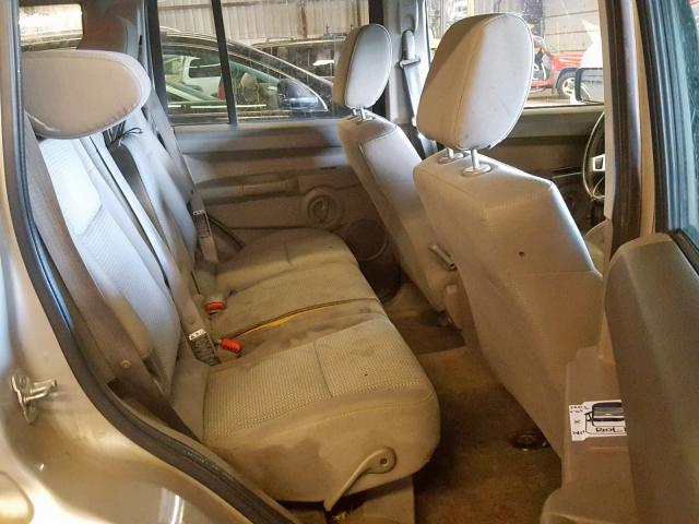 1J8HG48K78C166563 - 2008 JEEP COMMANDER SILVER photo 6