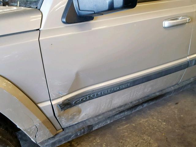 1J8HG48K78C166563 - 2008 JEEP COMMANDER SILVER photo 9