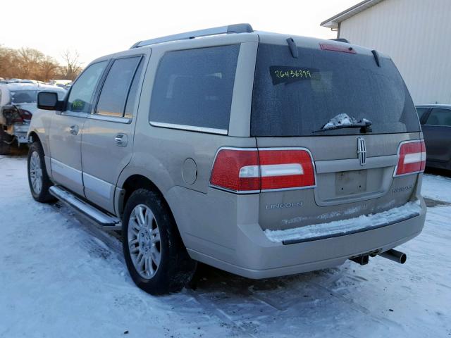 5LMFU28548LJ00874 - 2008 LINCOLN NAVIGATOR TAN photo 3