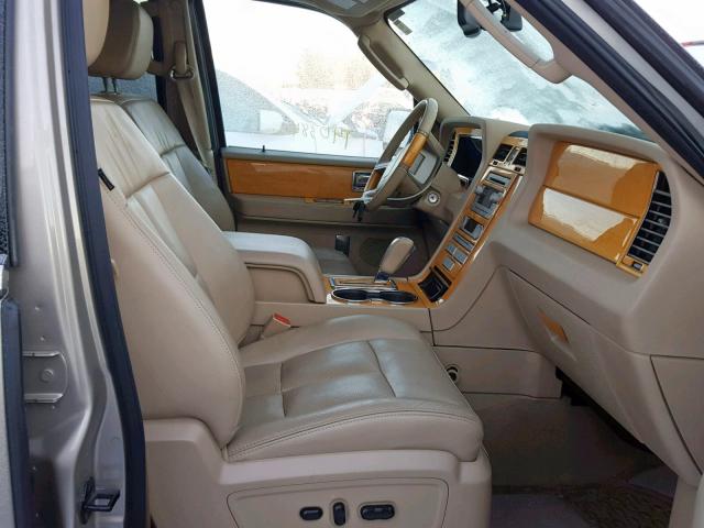 5LMFU28548LJ00874 - 2008 LINCOLN NAVIGATOR TAN photo 5