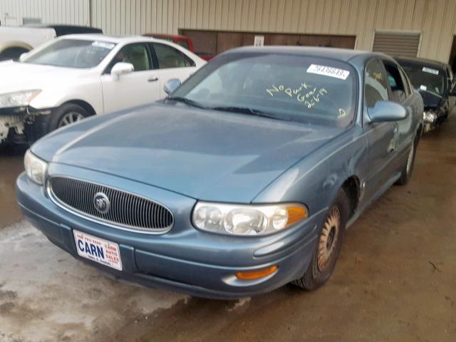 1G4HP54K51U114721 - 2001 BUICK LESABRE CU BLUE photo 2