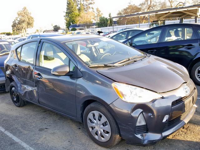 JTDKDTB36E1571094 - 2014 TOYOTA PRIUS C GRAY photo 1