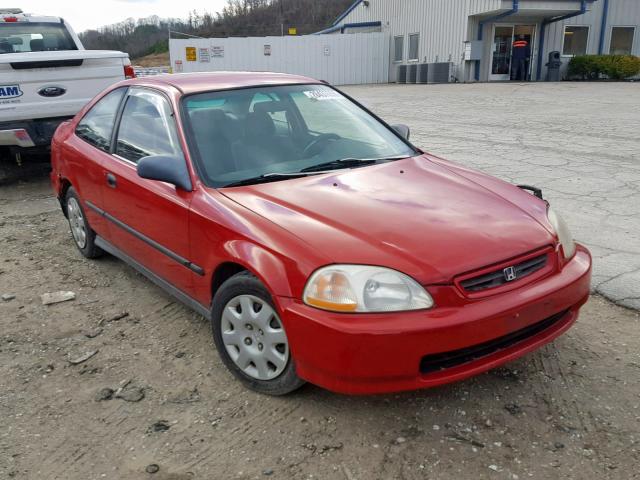 1HGEJ6223WL089270 - 1998 HONDA CIVIC DX RED photo 1