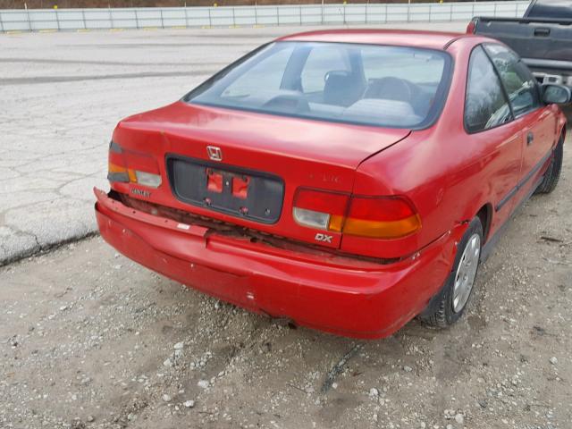 1HGEJ6223WL089270 - 1998 HONDA CIVIC DX RED photo 9