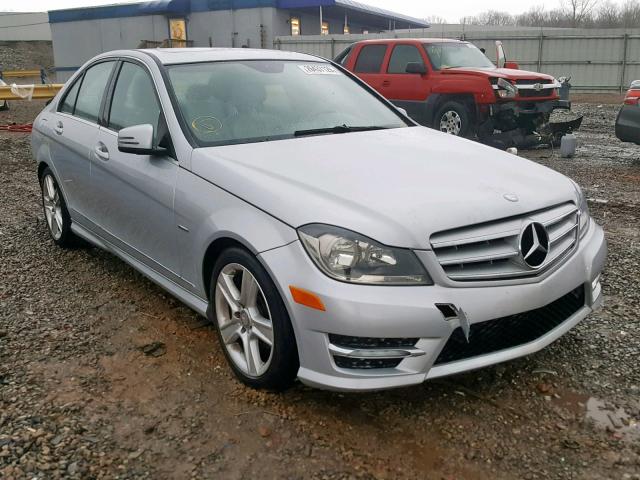 WDDGF4HB1CR205438 - 2012 MERCEDES-BENZ C 250 SILVER photo 1