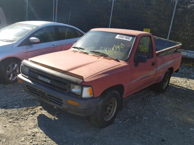 JT4RN81R9L0057984 - 1990 TOYOTA PICKUP 1/2 RED photo 2