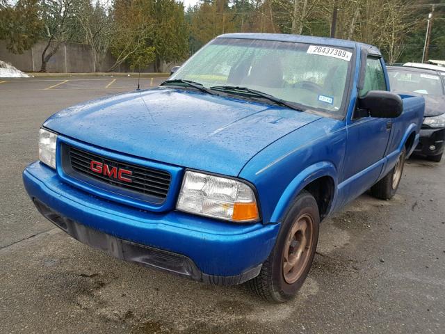 1GTCS1443Y8168593 - 2000 GMC SONOMA BLUE photo 2