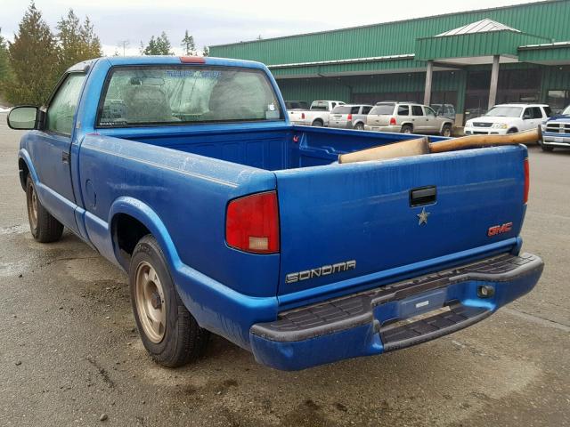 1GTCS1443Y8168593 - 2000 GMC SONOMA BLUE photo 3