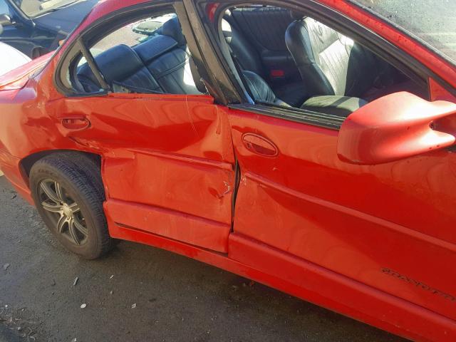 1G2WP52K7XF227859 - 1999 PONTIAC GRAND PRIX RED photo 9