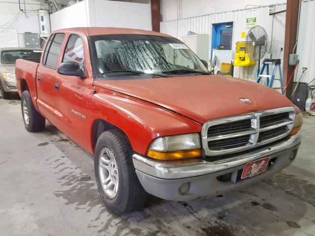 1B7GL2AN11S178307 - 2001 DODGE DAKOTA QUA RED photo 1