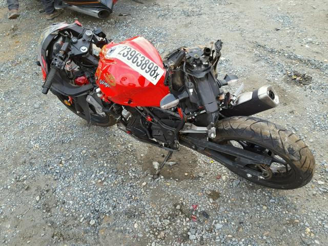 JKAEX8A12GDA28728 - 2016 KAWASAKI EX300 A RED photo 3