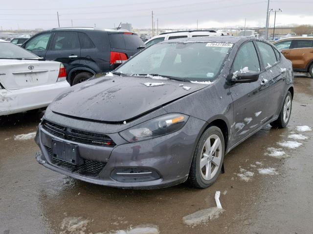 1C3CDFBB2FD404605 - 2015 DODGE DART SXT GRAY photo 2