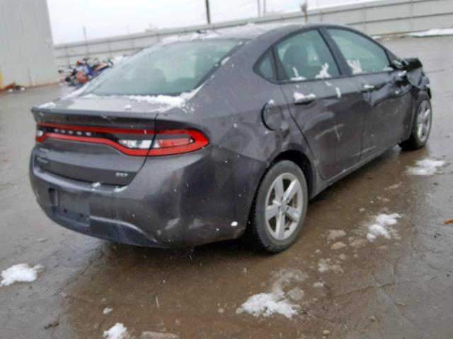 1C3CDFBB2FD404605 - 2015 DODGE DART SXT GRAY photo 4