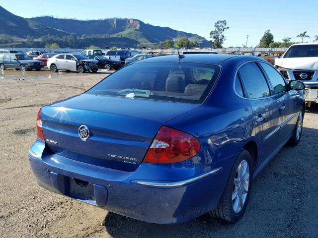 2G4WE587961105767 - 2006 BUICK LACROSSE C BLUE photo 4