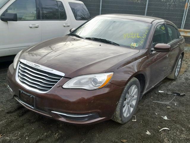 1C3CCBBB2DN512872 - 2013 CHRYSLER 200 TOURIN BROWN photo 2