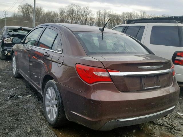 1C3CCBBB2DN512872 - 2013 CHRYSLER 200 TOURIN BROWN photo 3