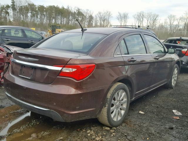 1C3CCBBB2DN512872 - 2013 CHRYSLER 200 TOURIN BROWN photo 4