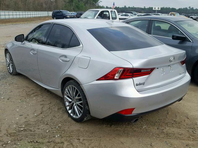 JTHBF1D29F5068025 - 2015 LEXUS IS 250 SILVER photo 3