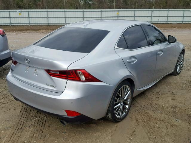 JTHBF1D29F5068025 - 2015 LEXUS IS 250 SILVER photo 4