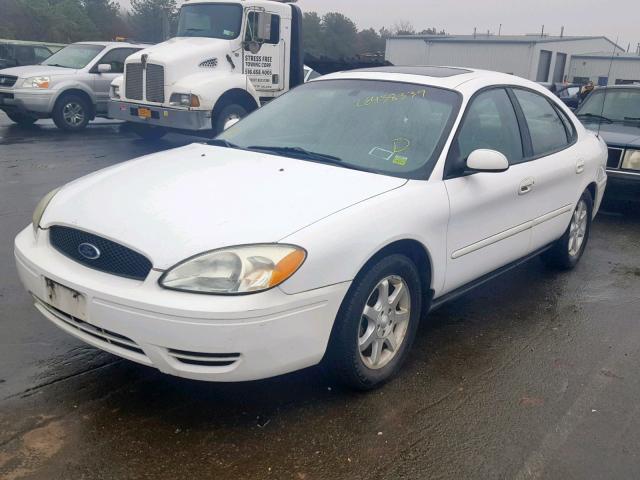 1FAFP56U86A141842 - 2006 FORD TAURUS SEL WHITE photo 2