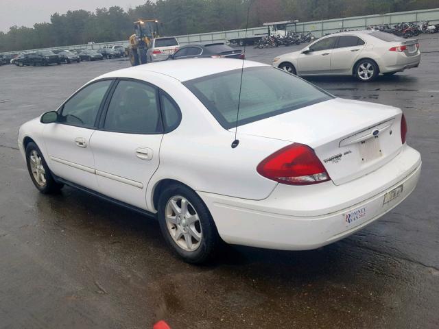 1FAFP56U86A141842 - 2006 FORD TAURUS SEL WHITE photo 3