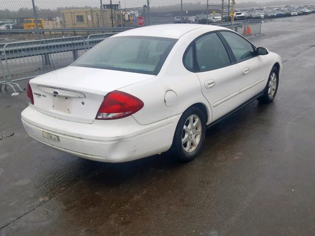 1FAFP56U86A141842 - 2006 FORD TAURUS SEL WHITE photo 4