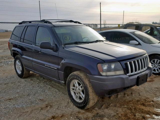 1J4GW48S94C304744 - 2004 JEEP GRAND CHER BLUE photo 1