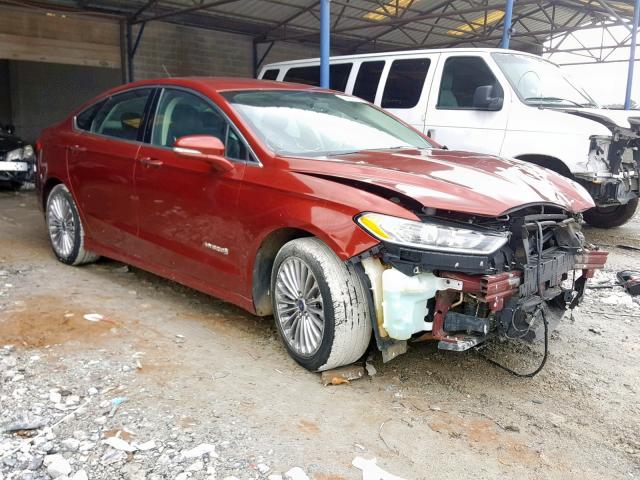 3FA6P0RU5ER308595 - 2014 FORD FUSION TIT BURGUNDY photo 1