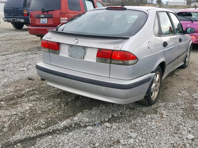 YS3DF55K912051194 - 2001 SAAB 9-3 SE SILVER photo 4