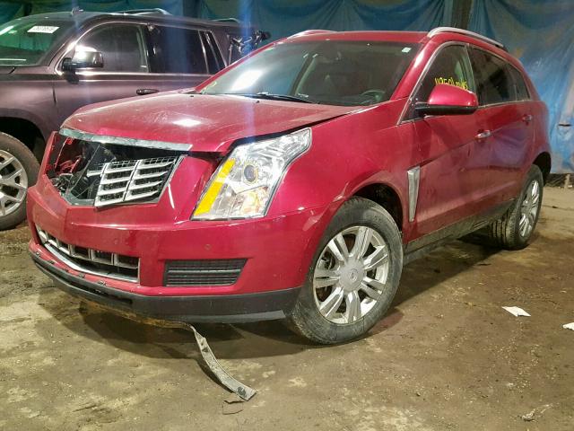 3GYFNGE37DS614690 - 2013 CADILLAC SRX LUXURY RED photo 2